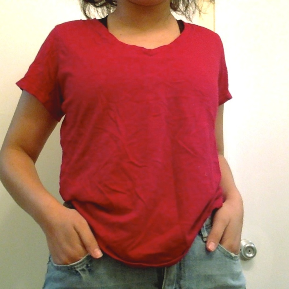 Red Used T-shirt